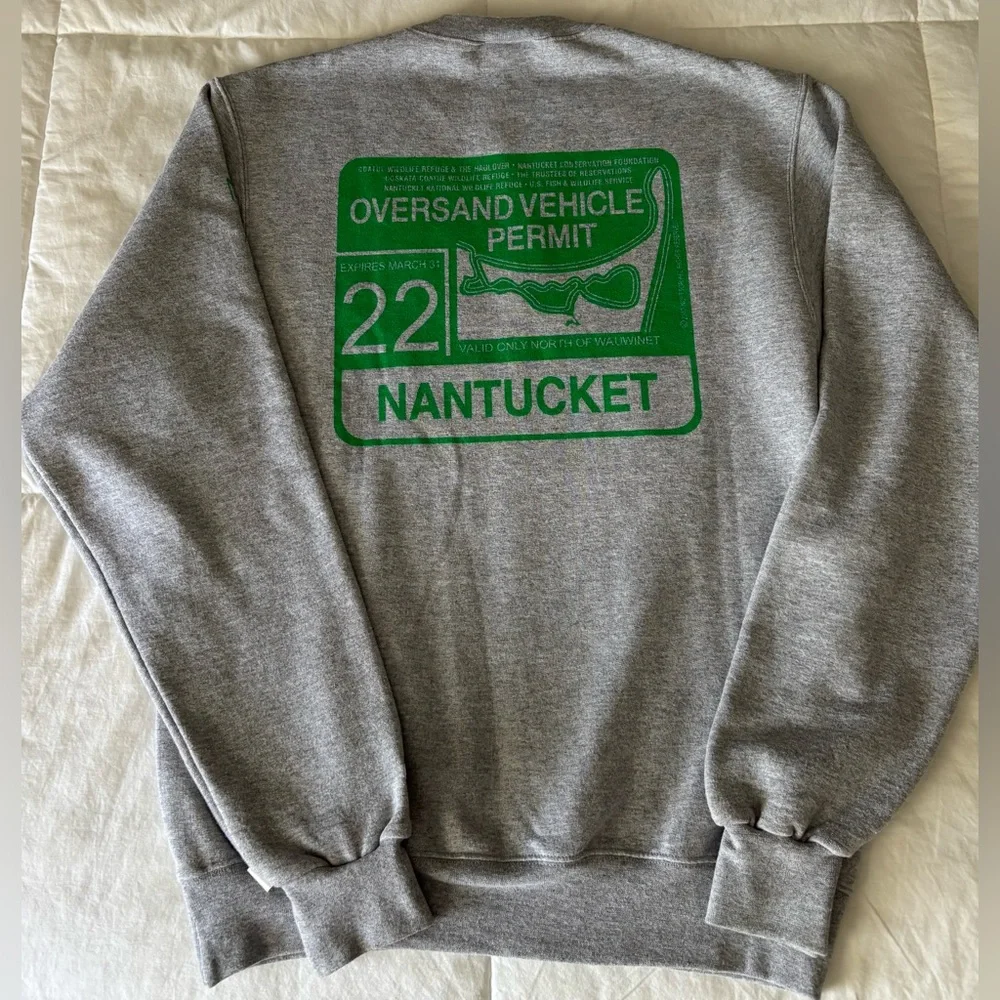 Nantucket Overland Vehicle Permit 2022 Men’s Small sweatshirt - Columbia brand - Picture 2 of 6